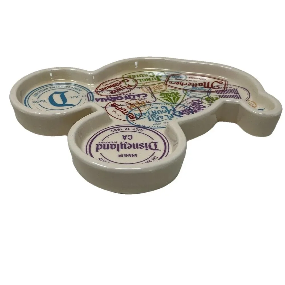Disneyland Resort Mickey Mouse Ceramic Trinket Dish Catchall Haunted Mansion NEW
